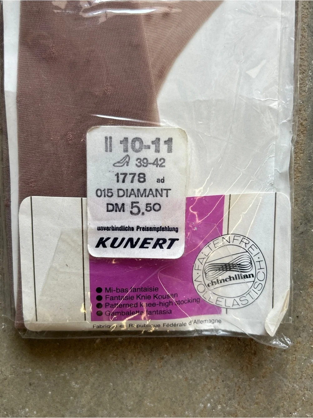 Vintage kneestrumpfe hose deadstock knee high stockings from West Germany